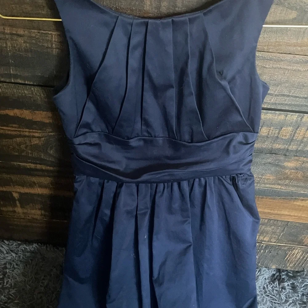 Girls Davids Bridal Marine Blue Flower Girl Dress/Wedding Formal- size 10 - Picture 2 of 6